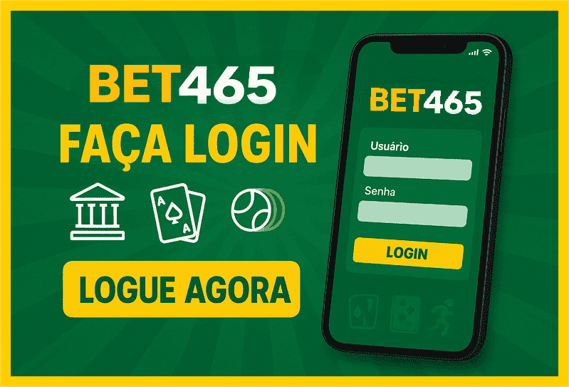 Imagem destacando login seguro na BET465 para novos usuários